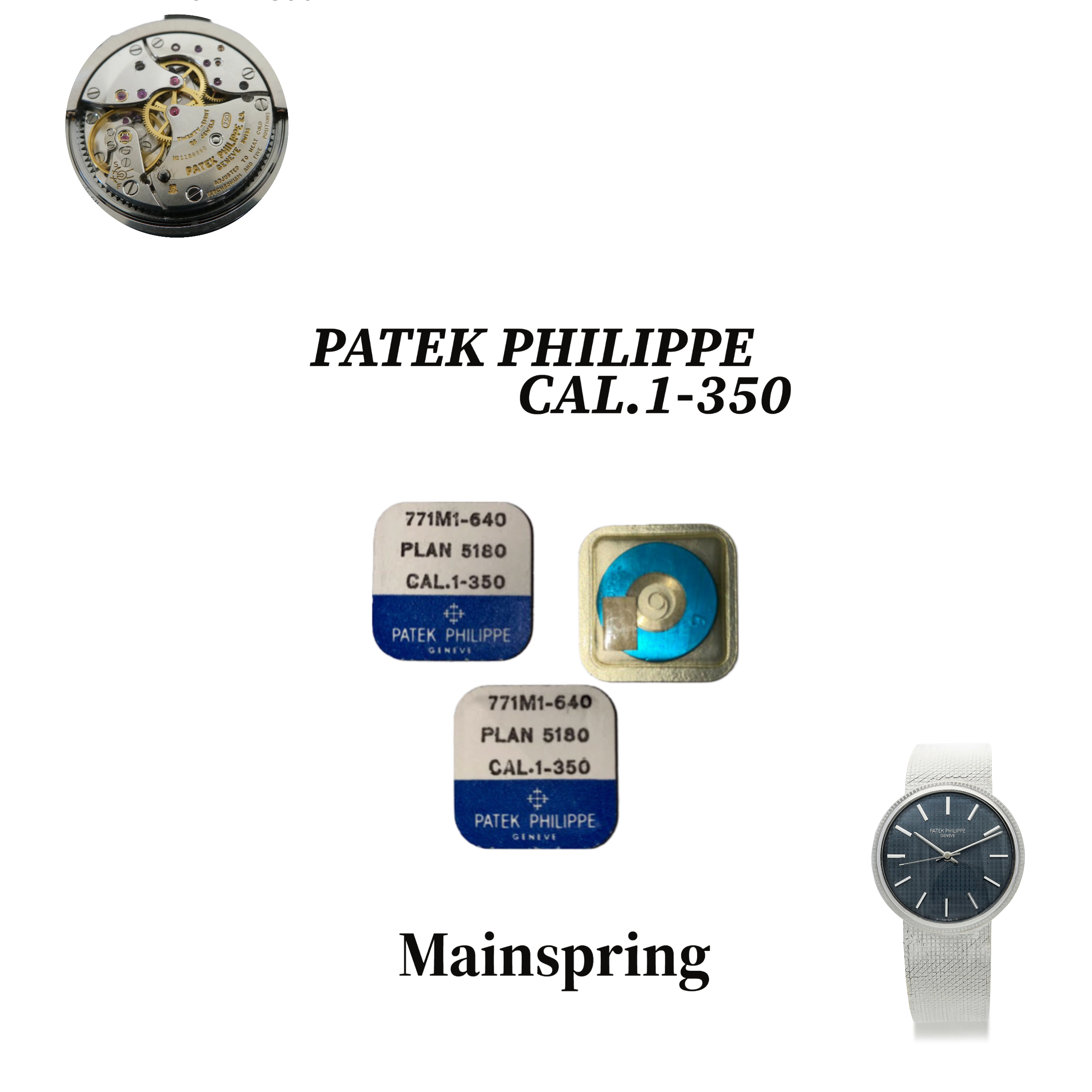 PATEK PHILIPPE　CAL.1-350　Mainspring