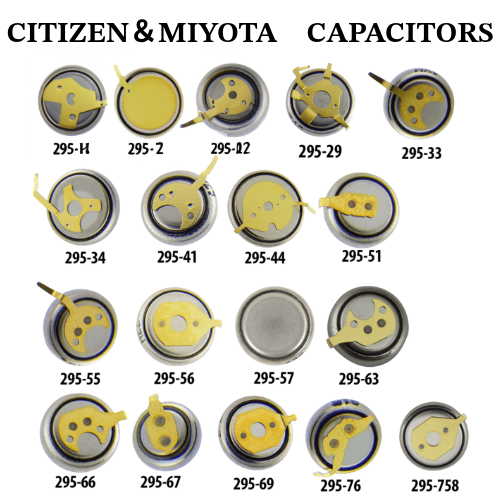 CITIZEN＆MIYOTA　capacitors　