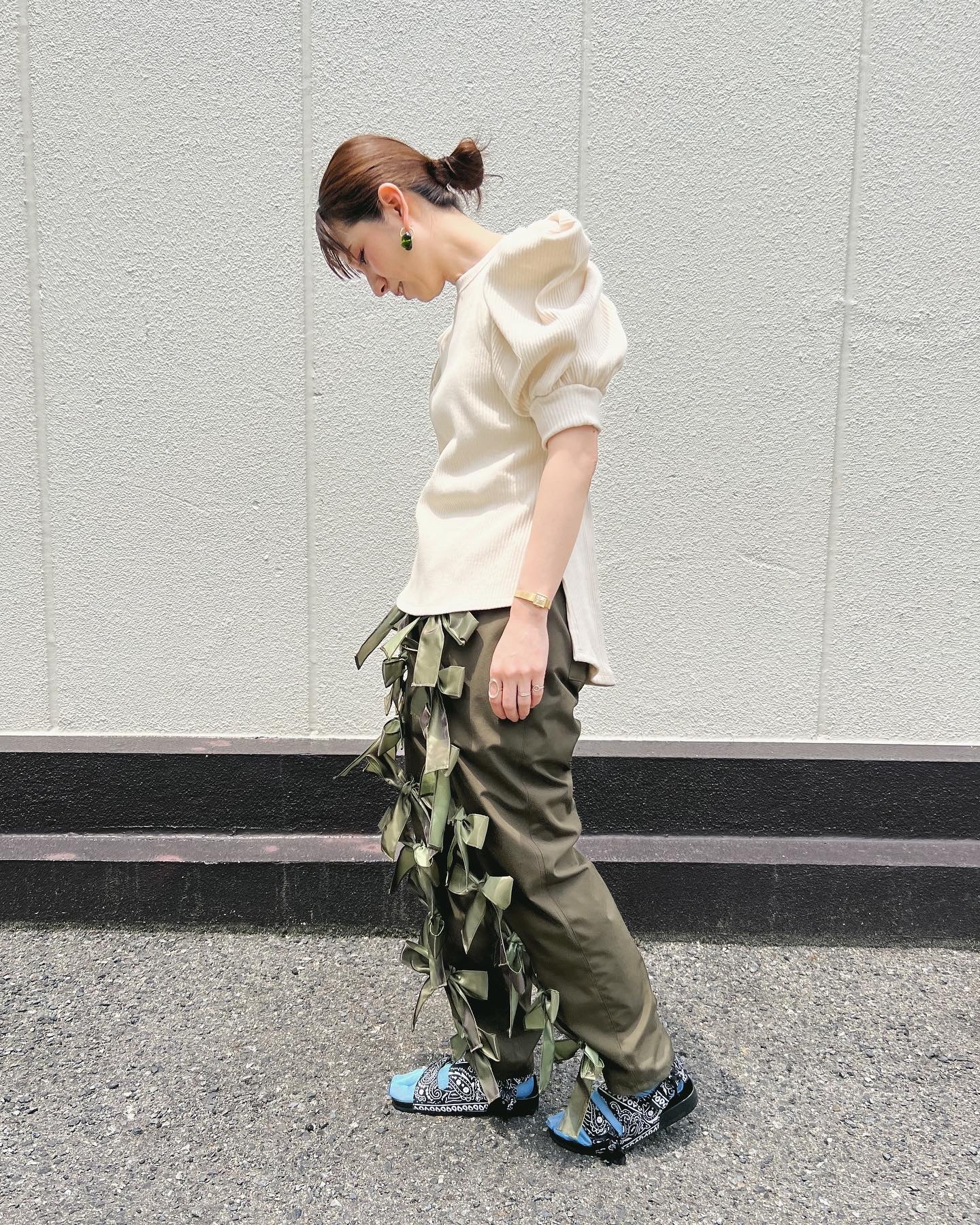 SIIILON 〈Soldier ribbon pants〉姫路 セレクトショップ レディース